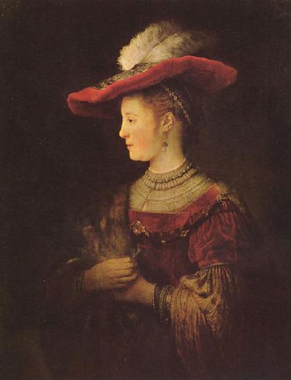 REMBRANDT Harmenszoon van Rijn Portrait of Saskia van Uylenburch oil painting picture